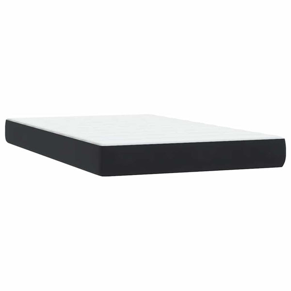 Boxspringbett mit Matratze Schwarz 120x220 cm Samt