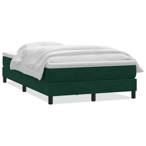 Boxspringbett mit Matratze Dunkelgrün 120x220 cm