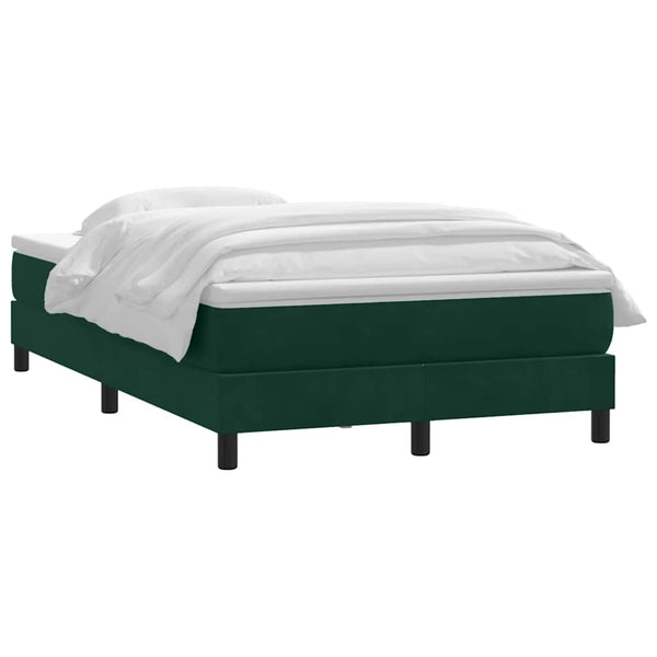 Boxspringbett mit Matratze Dunkelgrün 120x220 cm