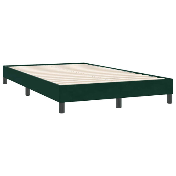 Boxspringbett mit Matratze Dunkelgrün 120x220 cm