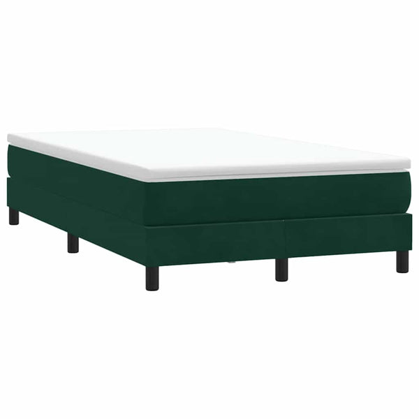 Boxspringbett mit Matratze Dunkelgrün 120x220 cm
