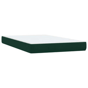 Boxspringbett mit Matratze Dunkelgrün 120x220 cm