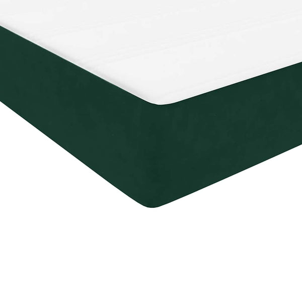 Boxspringbett mit Matratze Dunkelgrün 120x220 cm