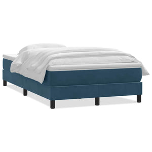 Boxspringbett Dunkelblau 120x220 cm Samt