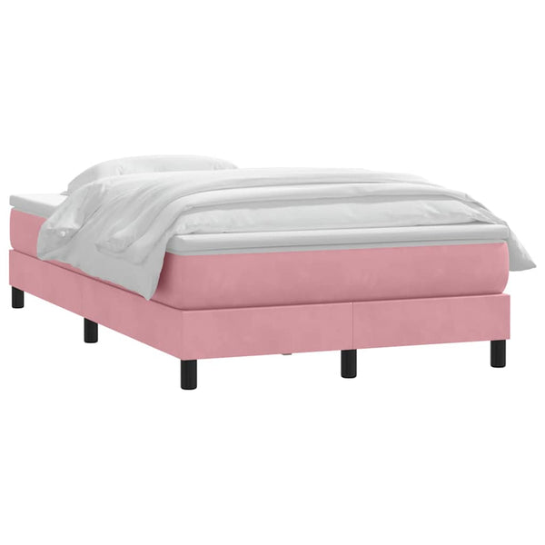 Boxspringbett Rosa Samt 120x220 cm