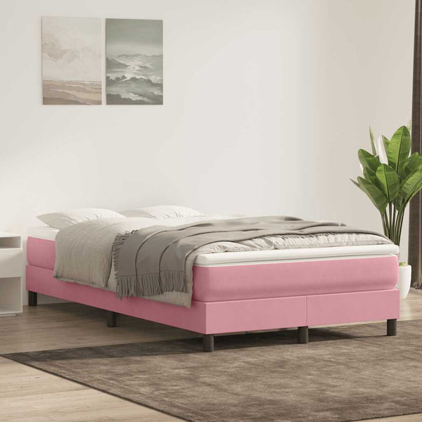 Boxspringbett Rosa Samt 120x220 cm