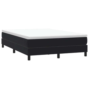 Boxspringbett mit Matratze Schwarz 140x220 cm Samt