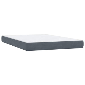 Boxspringbett mit Matratze Dunkelgrau 160x220 cm