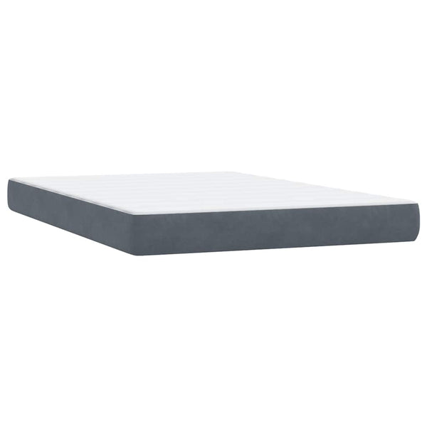 Boxspringbett mit Matratze Dunkelgrau 160x220 cm