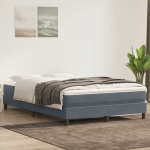 Boxspringbett mit Matratze Dunkelgrau 160x220 cm
