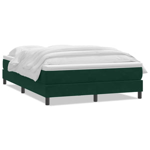 Boxspringbett mit Matratze Dunkelgrün 160x220 cm