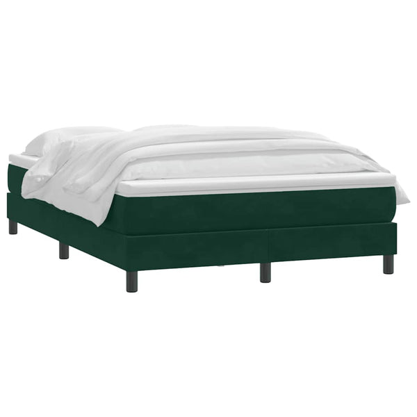 Boxspringbett mit Matratze Dunkelgrün 160x220 cm
