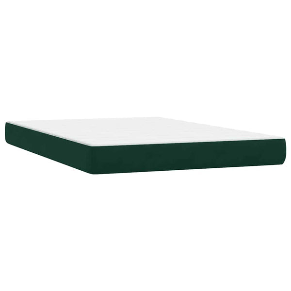 Boxspringbett mit Matratze Dunkelgrün 160x220 cm