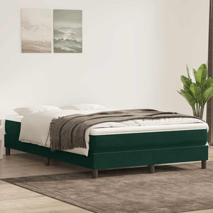 Boxspringbett mit Matratze Dunkelgrün 160x220 cm