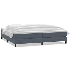 Boxspringbett mit Matratze Dunkelgrau 180x220 cm