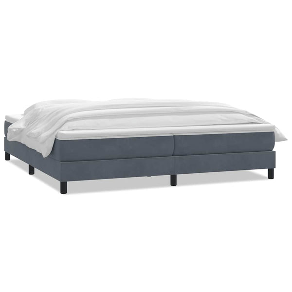 Boxspringbett mit Matratze Dunkelgrau 180x220 cm