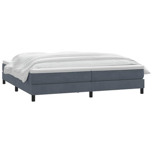 Boxspringbett mit Matratze Dunkelgrau 180x220 cm