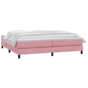 Boxspringbett Rosa 180x220 cm Samt