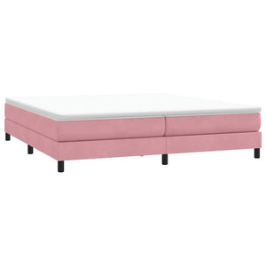 Boxspringbett Rosa 180x220 cm Samt