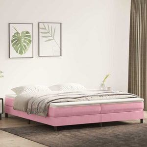 Boxspringbett Rosa 180x220 cm Samt