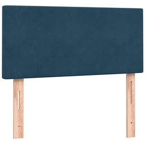 Boxspringbett Dunkelblau 90x210 cm Samt