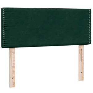 Boxspringbett Dunkelgrün Samt 120x210 cm