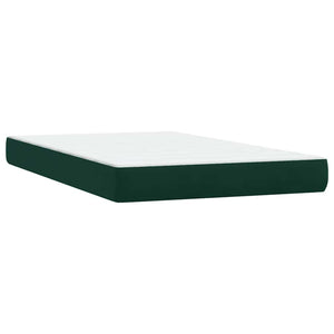 Boxspringbett Dunkelgrün Samt 120x210 cm