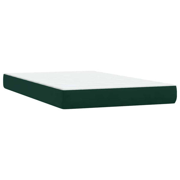 Boxspringbett Dunkelgrün Samt 120x210 cm