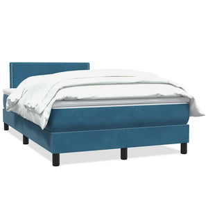 Boxspringbett mit Matratze Dunkelblau 120x210 cm