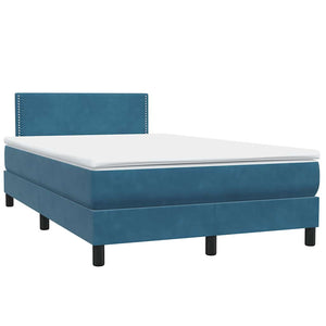 Boxspringbett mit Matratze Dunkelblau 120x210 cm