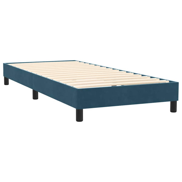 Boxspringbett mit LED Dunkelblau 80x210 cm