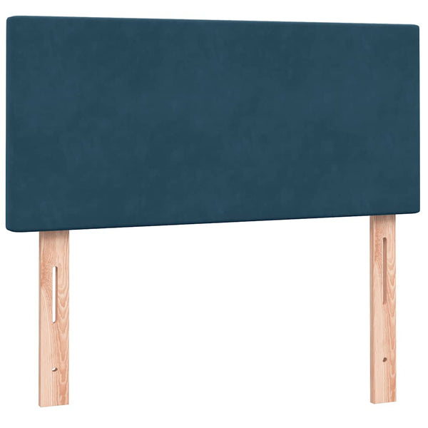 Boxspringbett mit LED Dunkelblau 80x210 cm