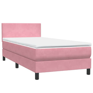 Boxspringbett Rosa 80x210 cm mit LED
