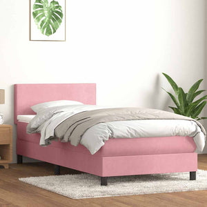 Boxspringbett Rosa 80x210 cm mit LED
