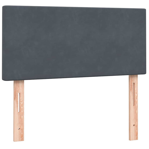 Boxspringbett mit LED Dunkelgrau 90x210 cm