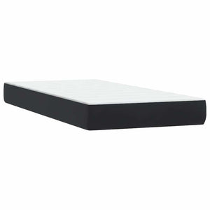 Boxspringbett mit LED Schwarz 90x210 cm Samt