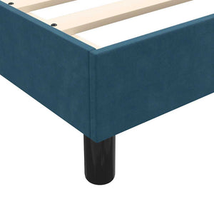 Boxspringbett mit LED Dunkelblau 90x210 cm