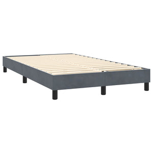 Boxspringbett mit LED Dunkelgrau 120x210 cm