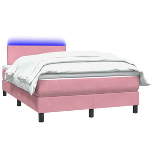 Boxspringbett Rosa 120x210 cm mit LED