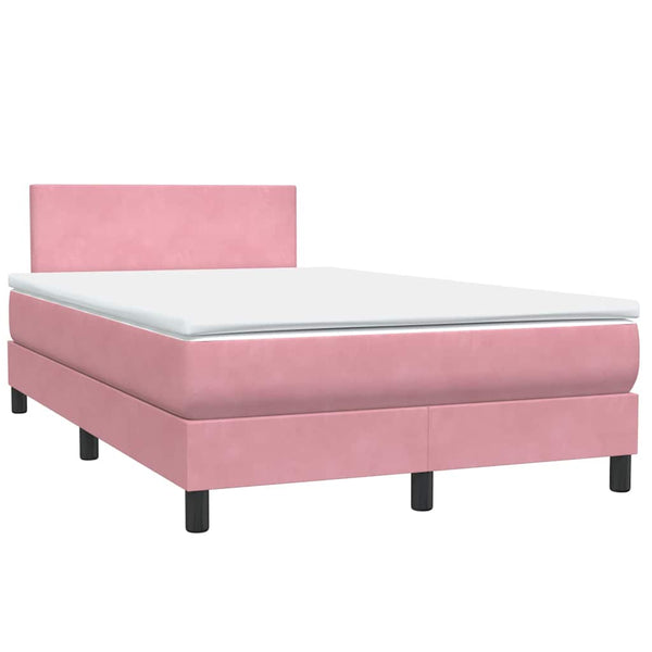 Boxspringbett Rosa 120x210 cm mit LED