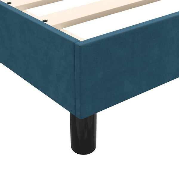 Boxspringbett mit LED Dunkelblau 140x210 cm