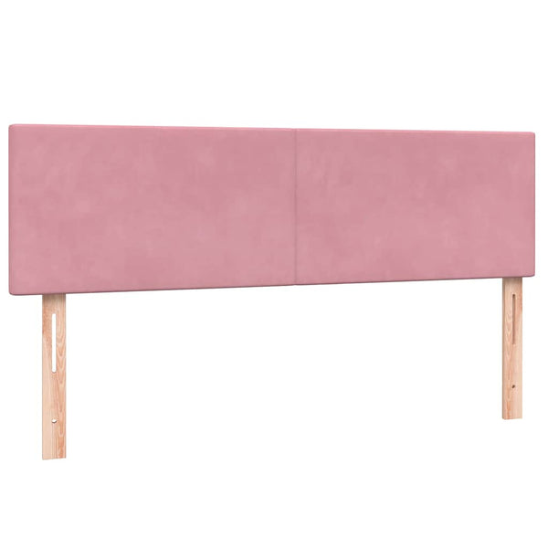 Boxspringbett Rosa 140x210 cm mit LED