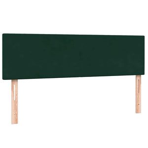Boxspringbett mit LED Dunkelgrün 160x210 cm