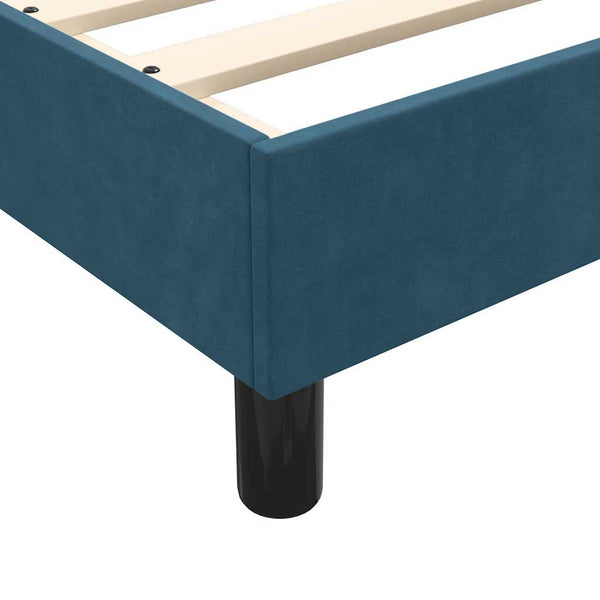Boxspringbett mit LED Dunkelblau 160x210 cm