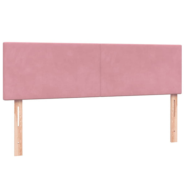 Boxspringbett Rosa mit LED 160x210 cm Samt