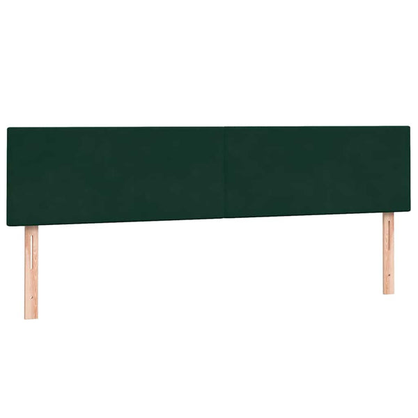 Boxspringbett mit LED Dunkelgrün 180x210 cm