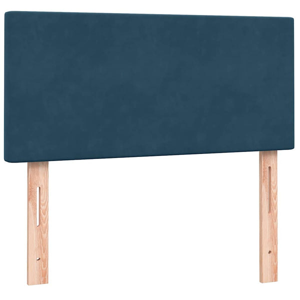 Boxspringbett mit LED Dunkelblau 80x220 cm