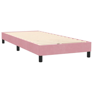 Boxspringbett Rosa 80x220 cm mit LED