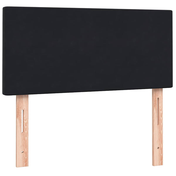 Boxspringbett Schwarz 90x220 cm mit LED