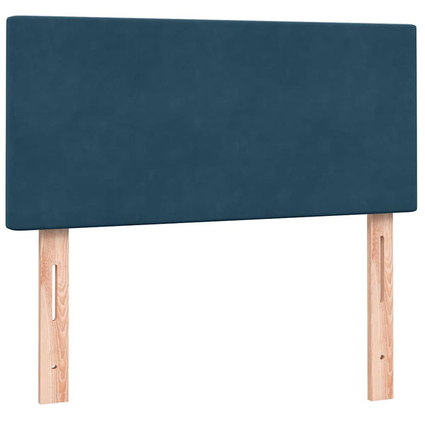 Boxspringbett mit LED Dunkelblau 90x220 cm